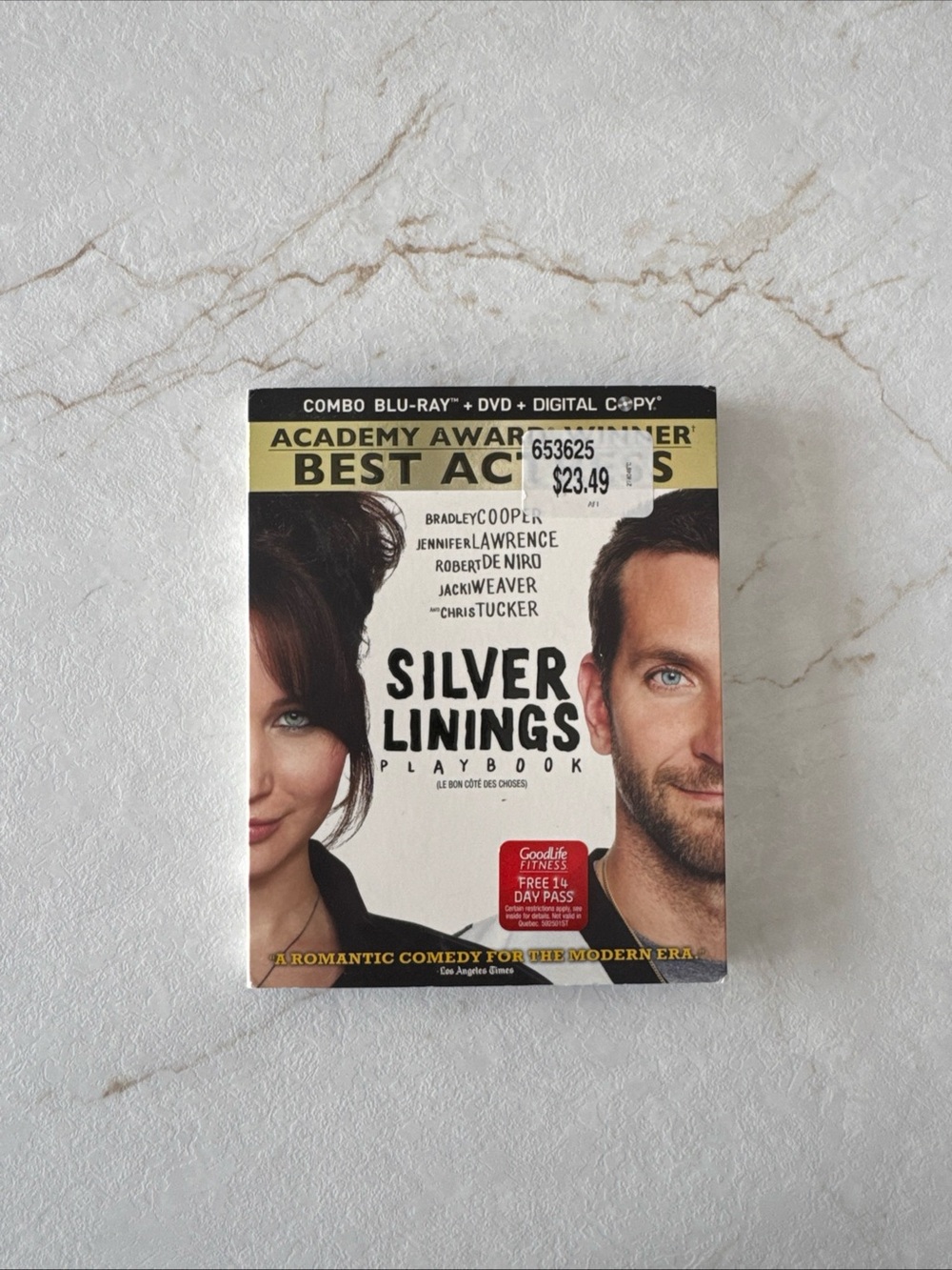 Silver Linings Playbook Blu-ray/DVD Combo - White, Black, Yellow Accents